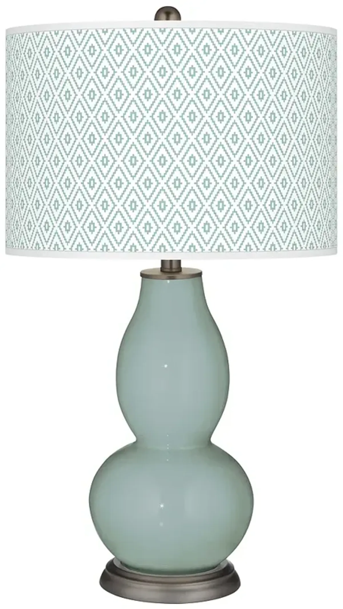 Aqua-Sphere Diamonds Double Gourd Table Lamp