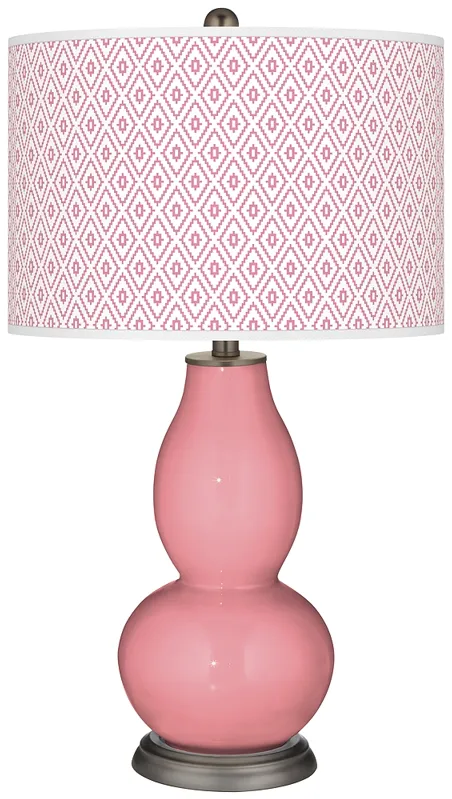 Haute Pink Diamonds Double Gourd Table Lamp