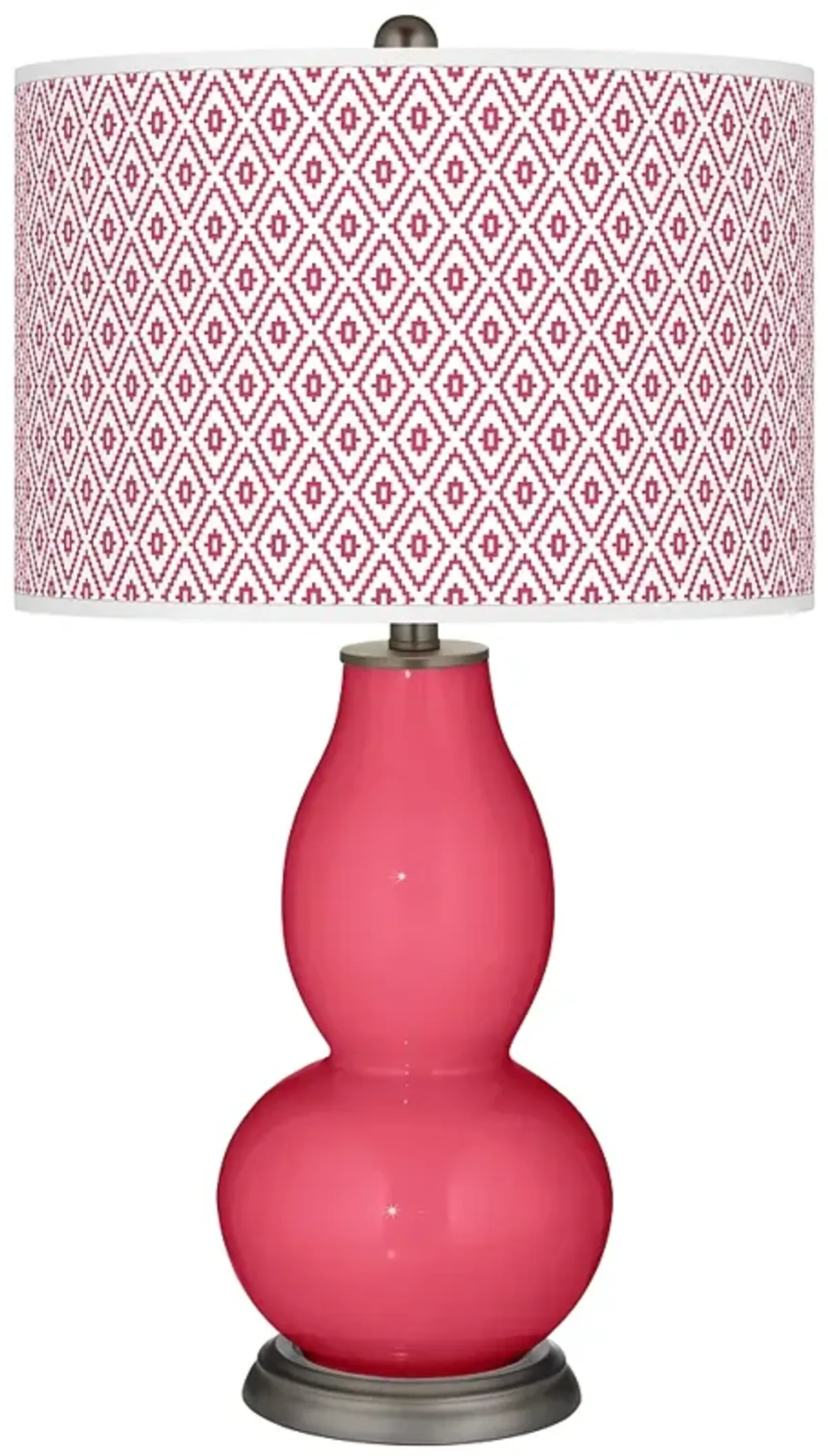 Eros Pink Diamonds Double Gourd Table Lamp