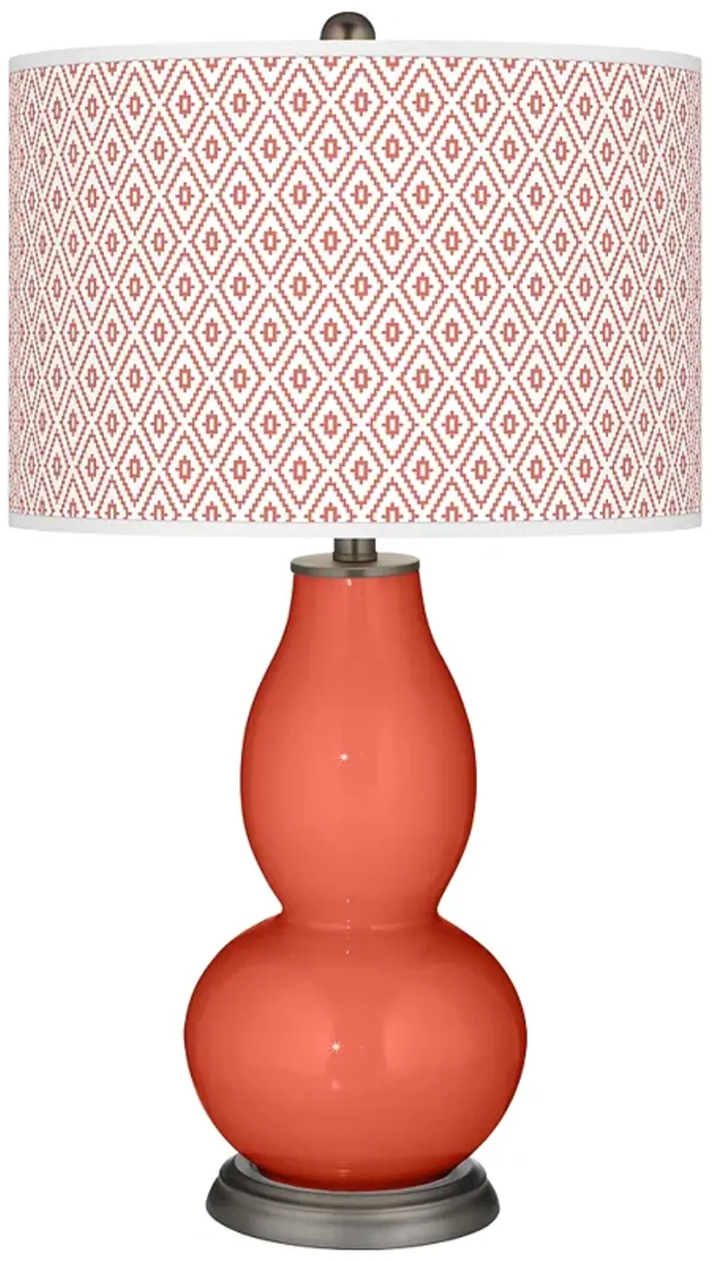 Coral Reef Diamonds Double Gourd Table Lamp