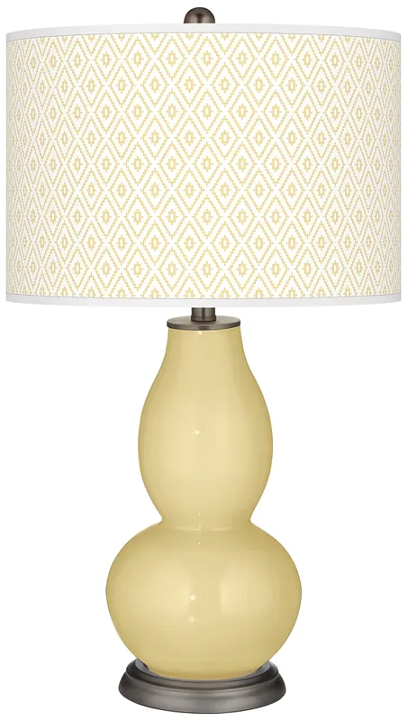 Butter Up Diamonds Double Gourd Table Lamp