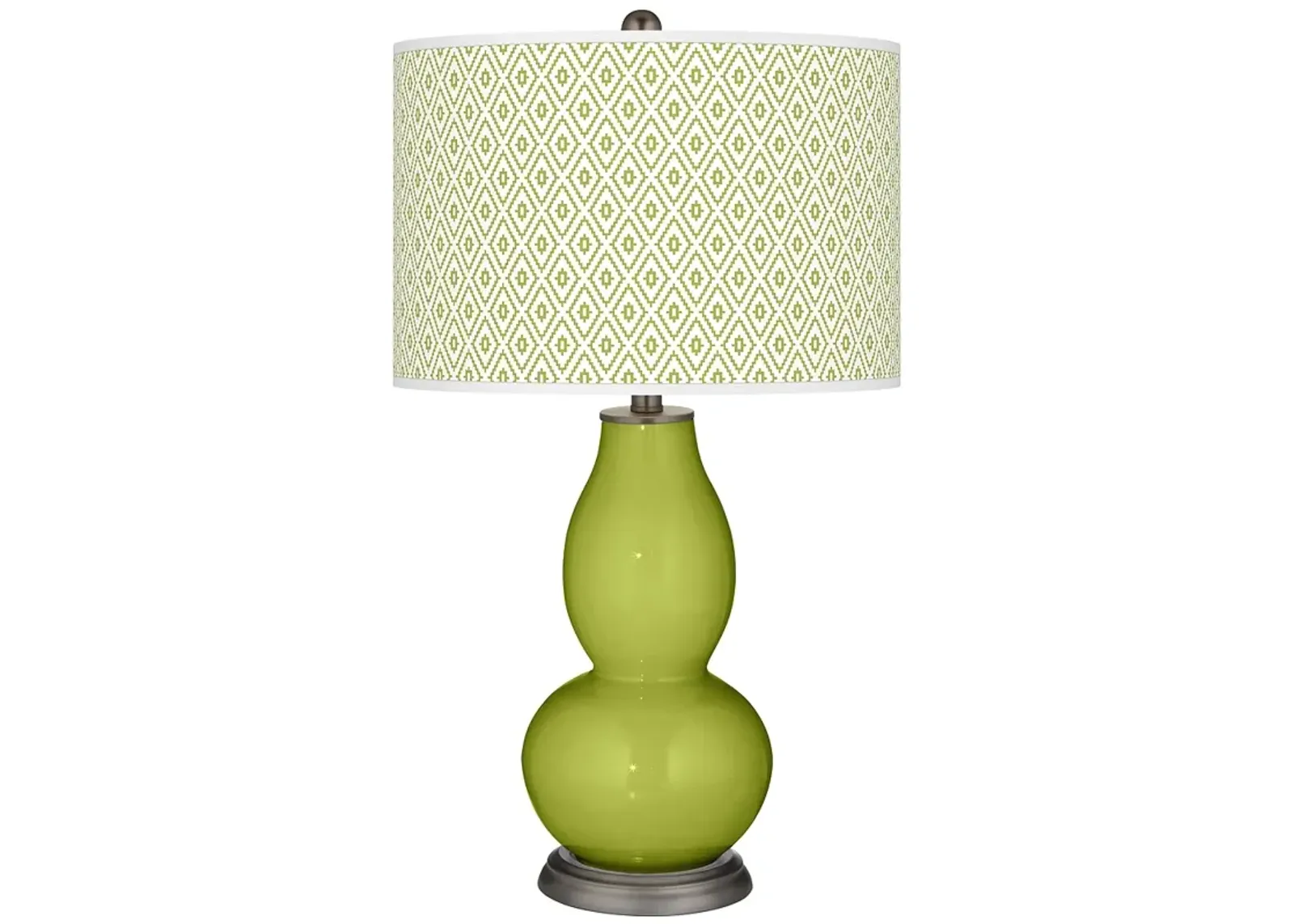 Parakeet Diamonds Double Gourd Table Lamp