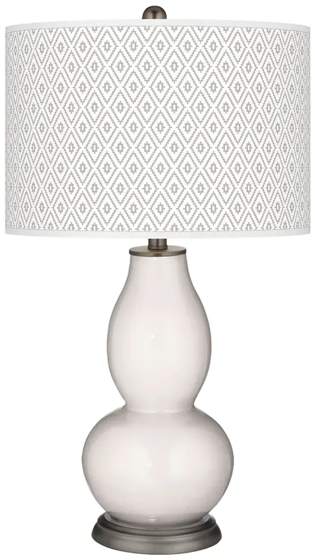 Smart White Diamonds Double Gourd Table Lamp