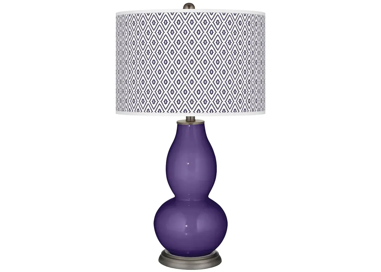 Izmir Purple Diamonds Double Gourd Table Lamp