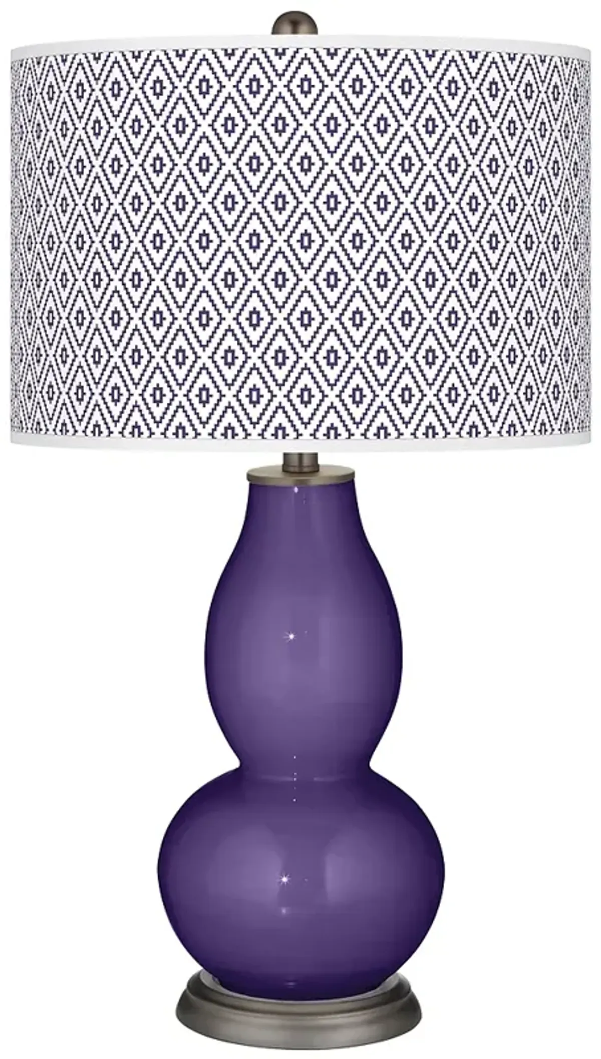 Izmir Purple Diamonds Double Gourd Table Lamp