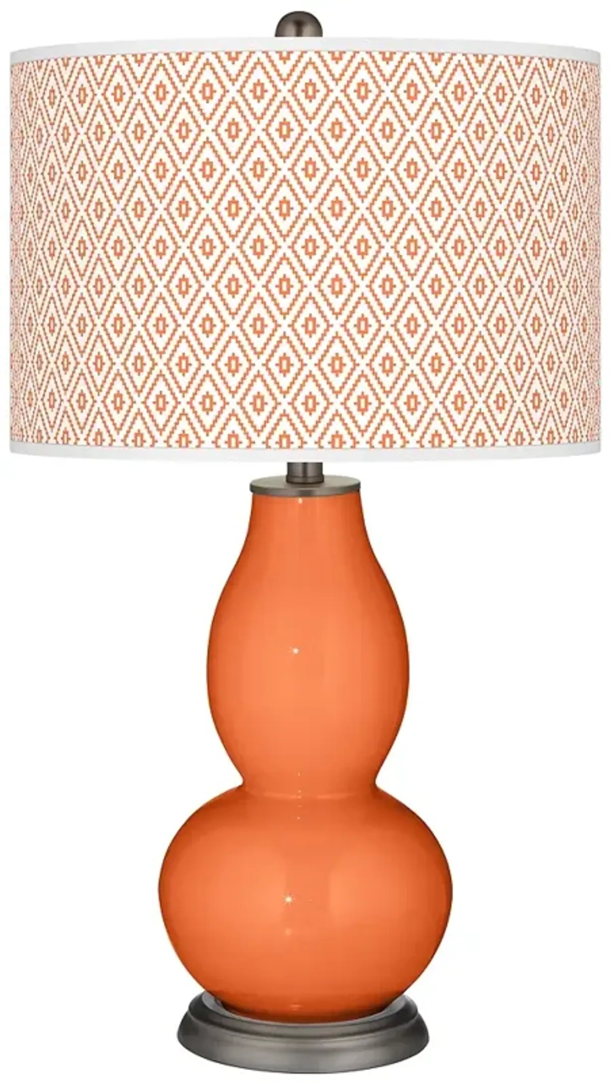 Nectarine Diamonds Double Gourd Table Lamp