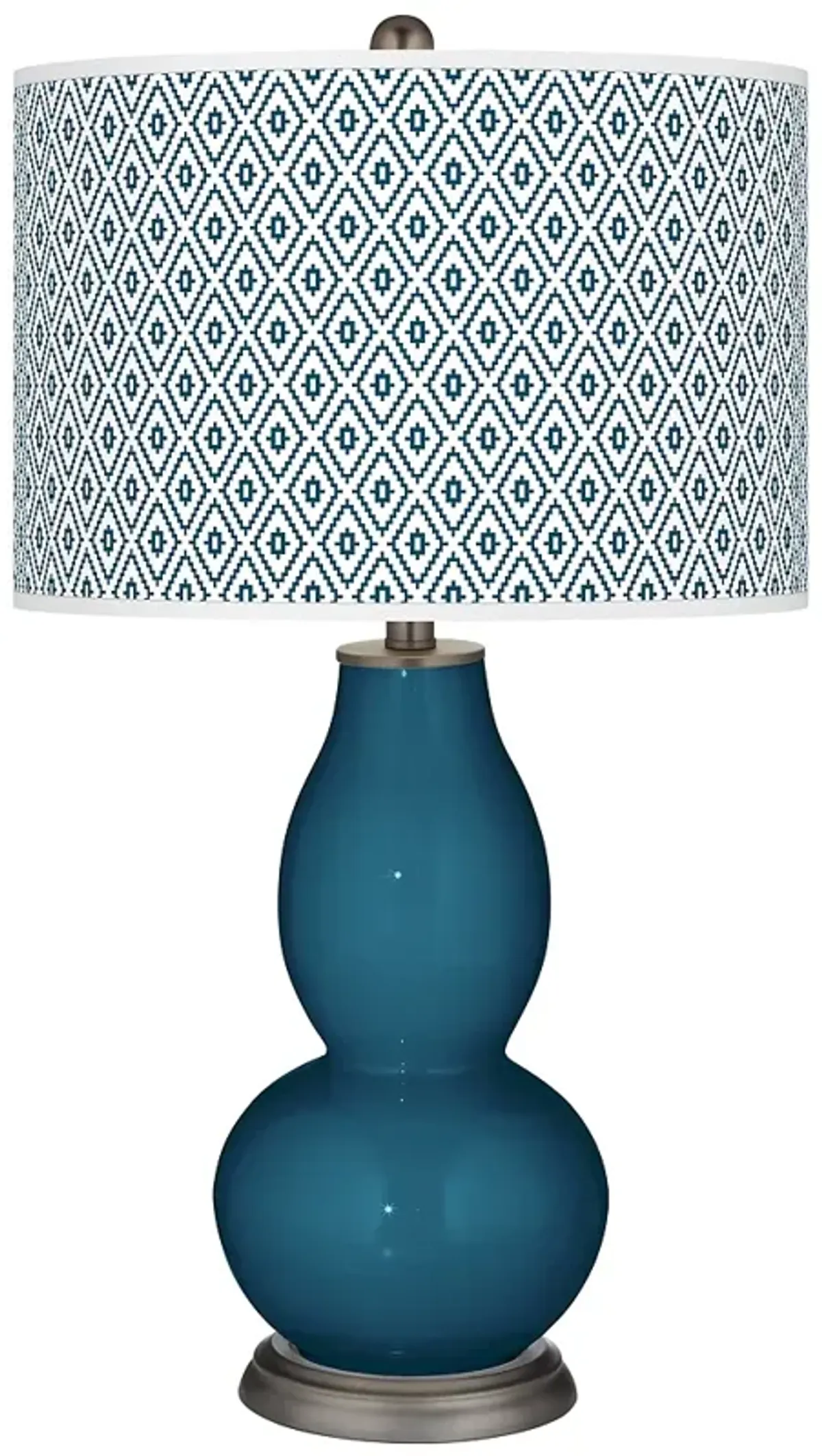 Oceanside Diamonds Double Gourd Table Lamp