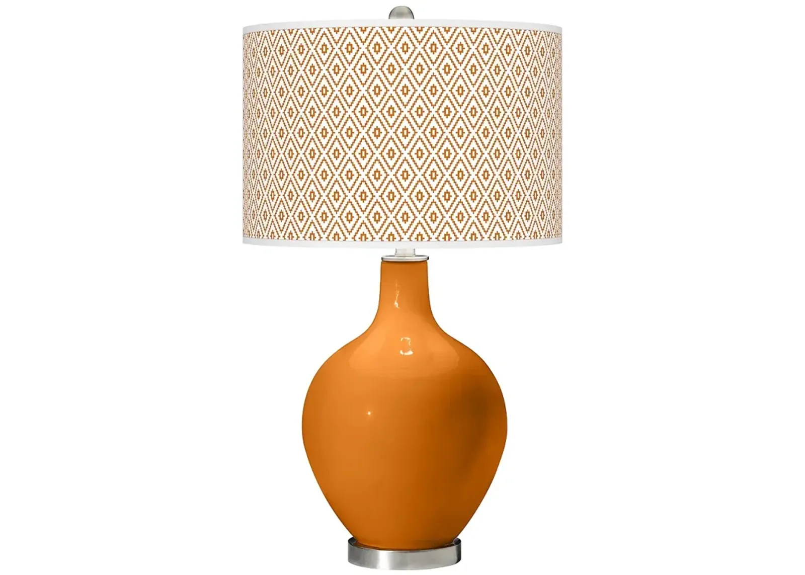 Cinnamon Spice Diamonds Ovo Table Lamp