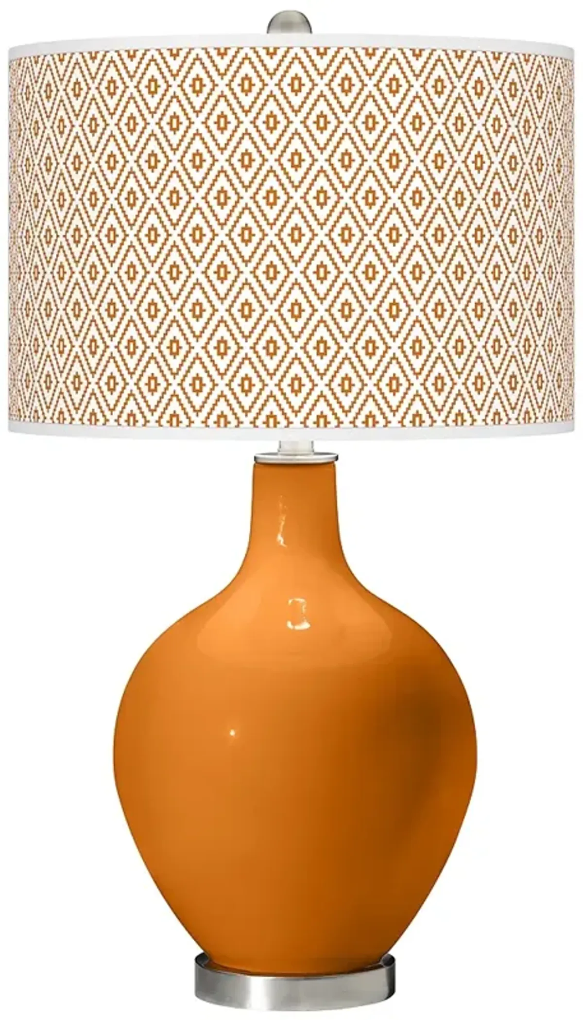 Cinnamon Spice Diamonds Ovo Table Lamp