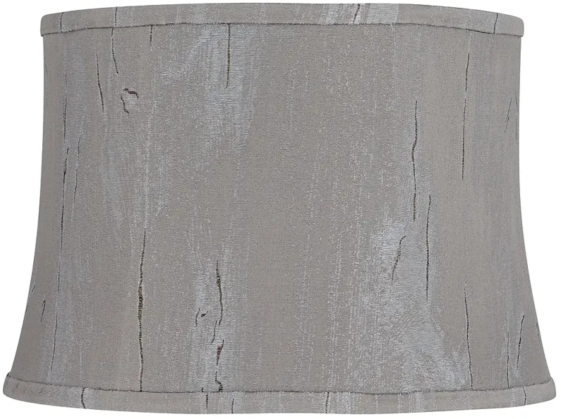 Treble Gray Softback Drum Lamp Shade 14x16x11 (Washer)