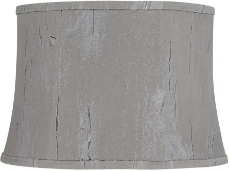 Treble Gray Softback Drum Lamp Shade 14x16x11 (Washer)