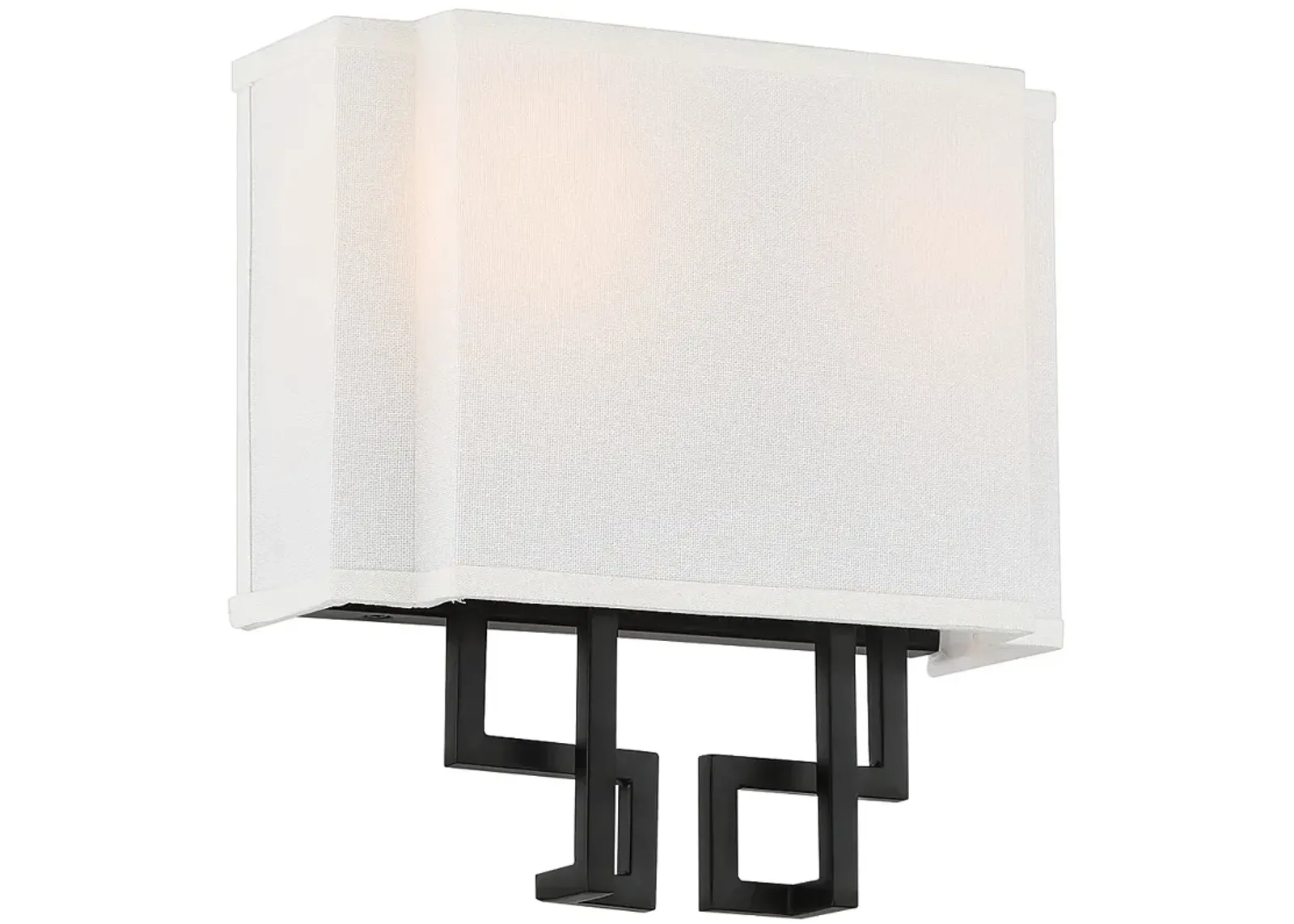 Upham 10 1/4" High Coal and Polished Nickel Wall Sconce