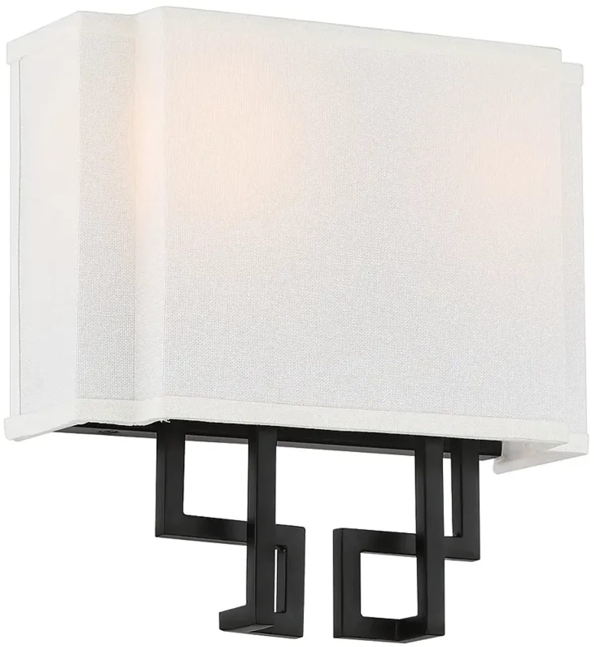 Upham 10 1/4" High Coal and Polished Nickel Wall Sconce