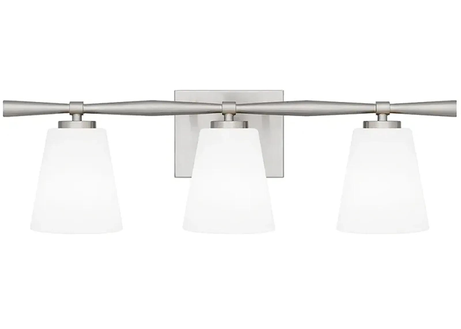 Brindley 3-Light Brushed Nickel Vanity Light