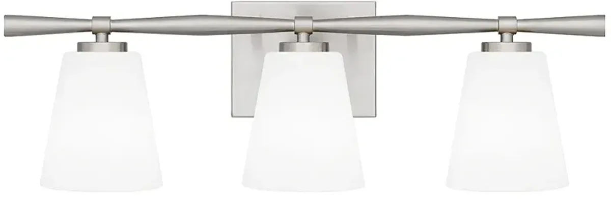 Brindley 3-Light Brushed Nickel Vanity Light