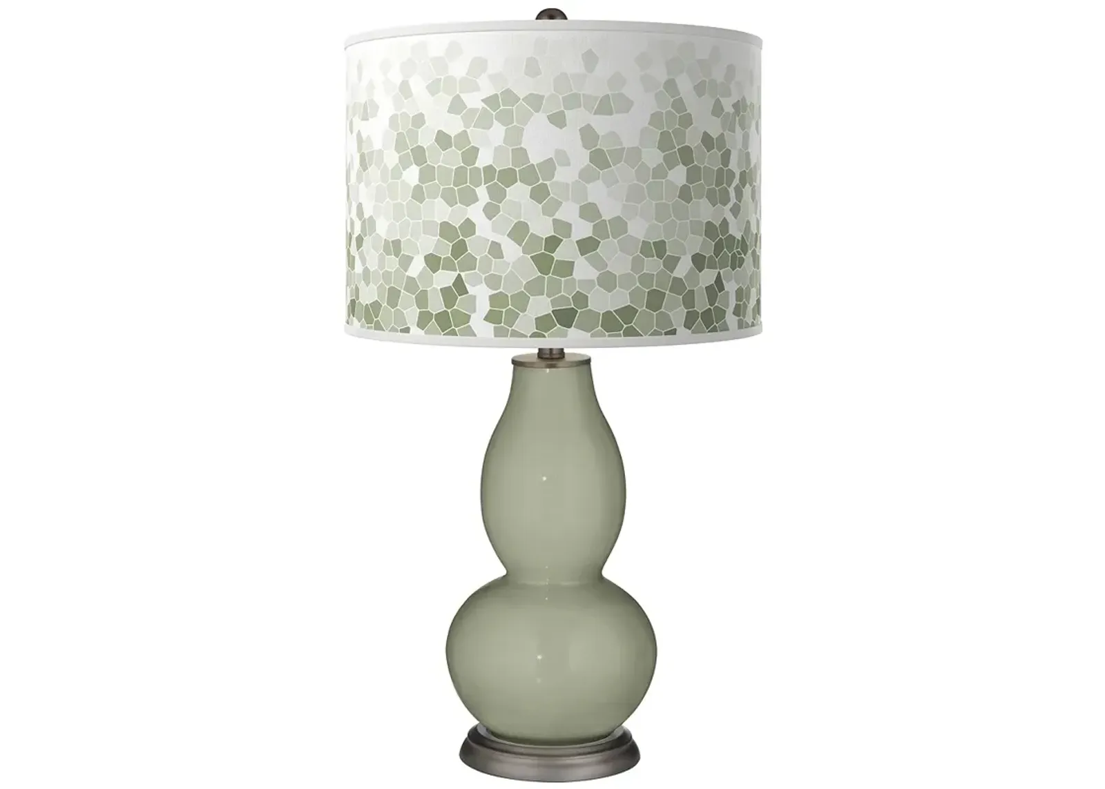 Evergreen Fog Mosaic Double Gourd Table Lamp