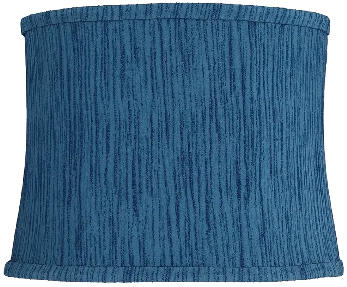 Kensing Blue Softback Drum Lamp Shade 12x13x10 (Washer)