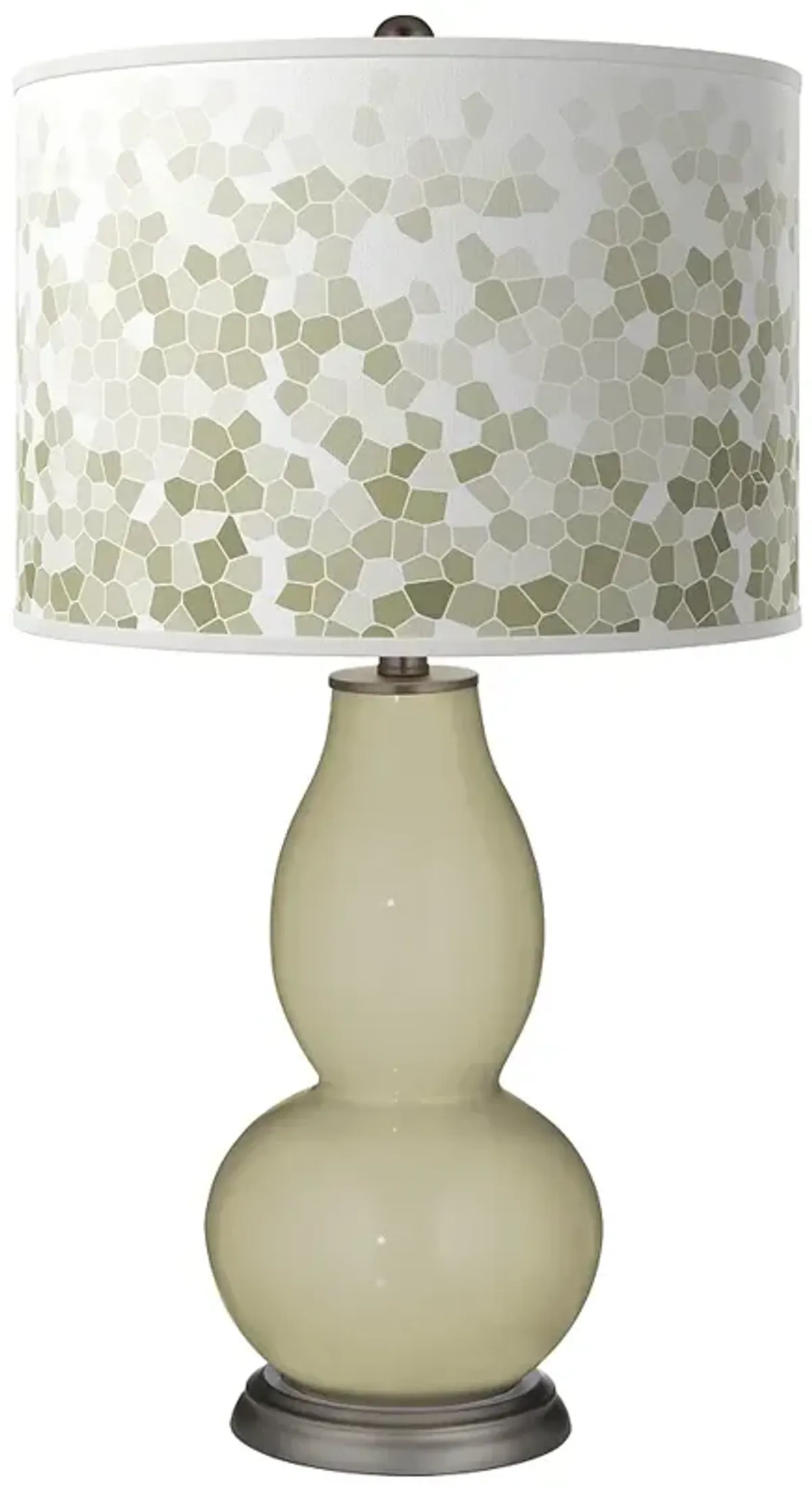 Sage Mosaic Double Gourd Table Lamp