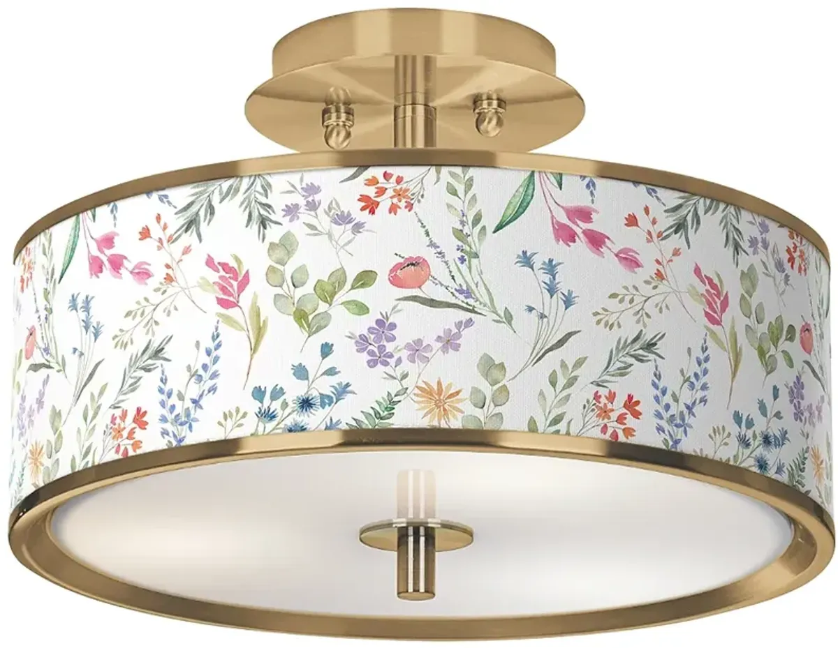 Spring's Joy Gold 14" Wide Ceiling Light