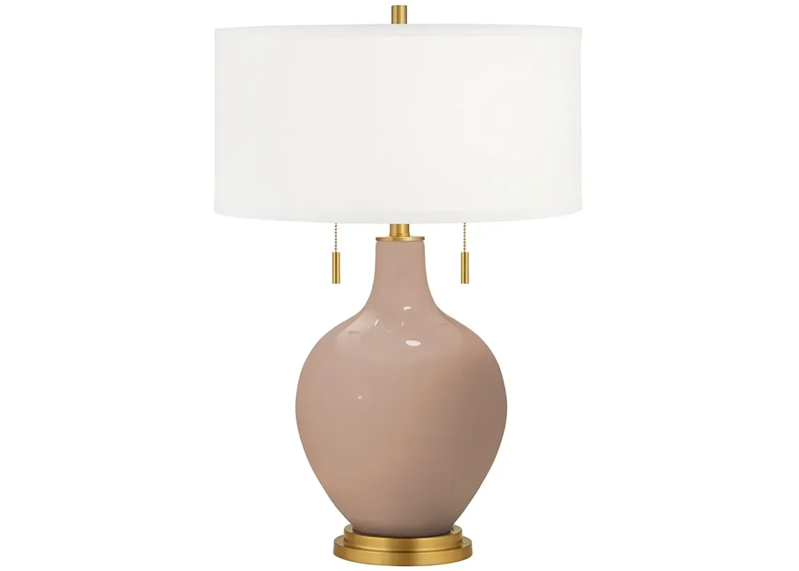 Color Plus Toby Brass 28" Redend Point Table Lamp