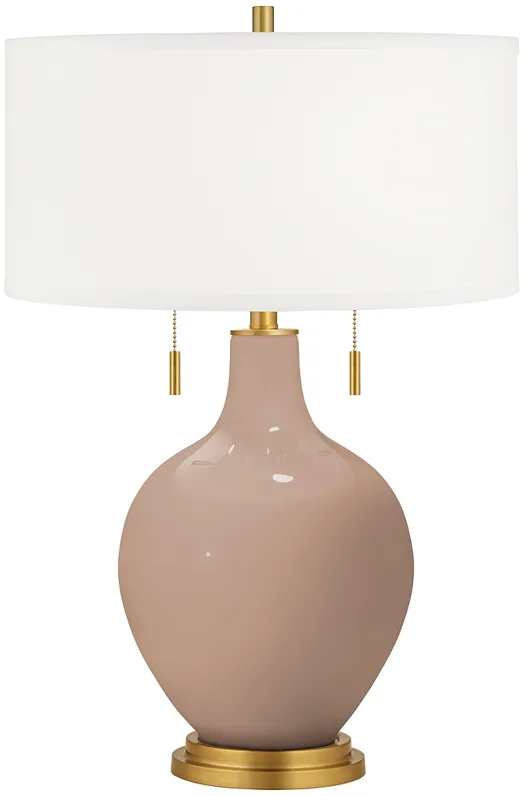 Color Plus Toby Brass 28" Redend Point Table Lamp