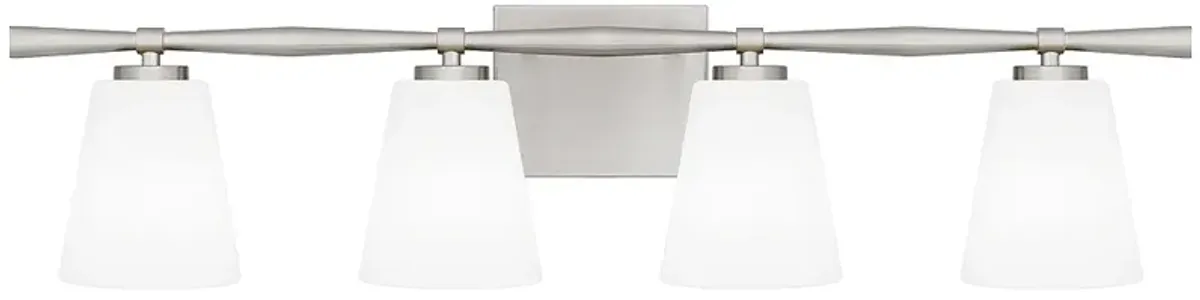 Quoizel Brindley 31 1/2" Wide 4-Light Brushed Nickel Vanity Bath Light