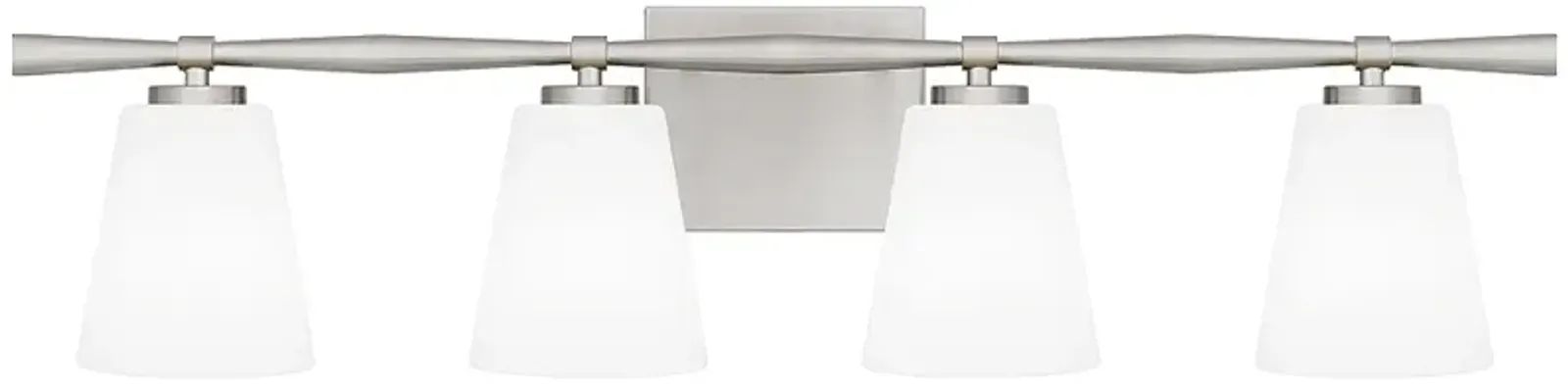 Quoizel Brindley 31 1/2" Wide 4-Light Brushed Nickel Vanity Bath Light