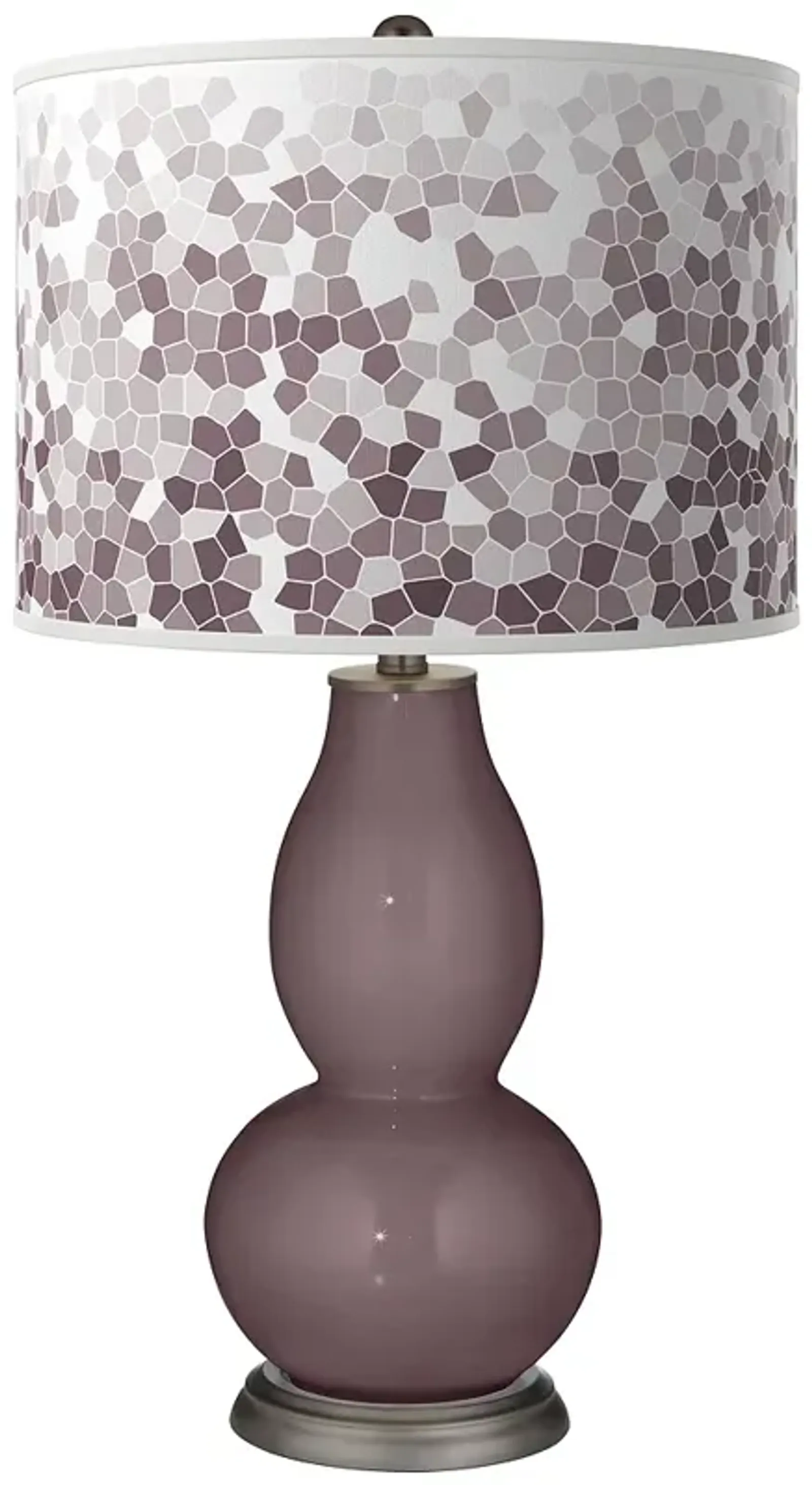 Poetry Plum Mosaic Double Gourd Table Lamp