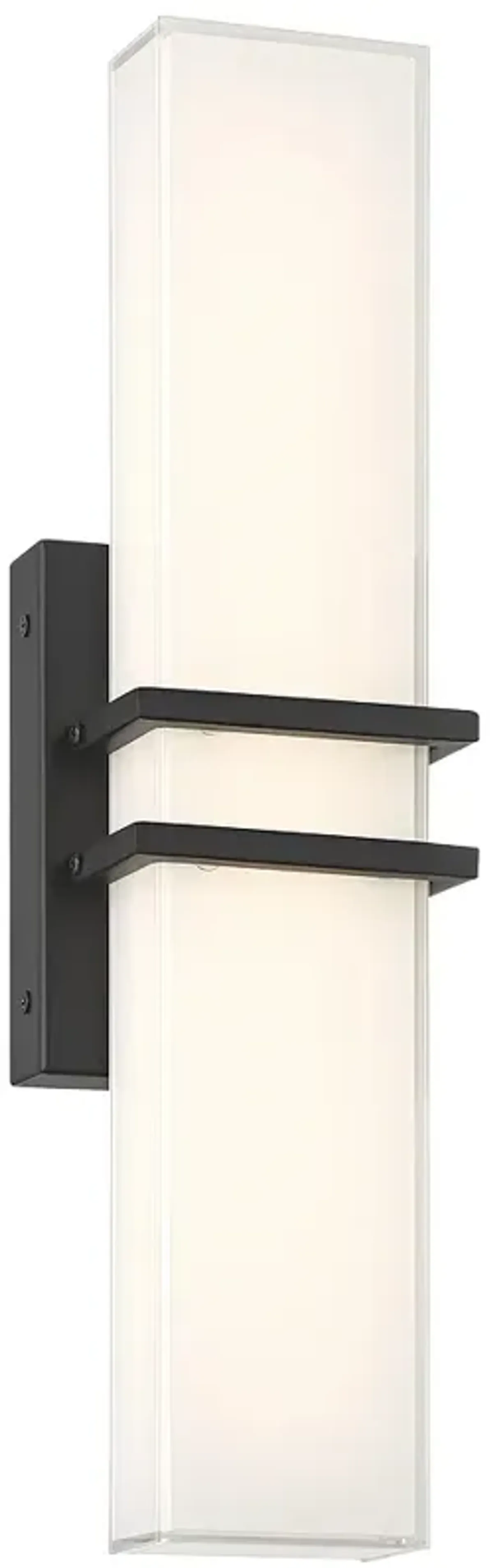 Possini Euro Exeter 17" Wide Black LED Bathroom Vanity Light