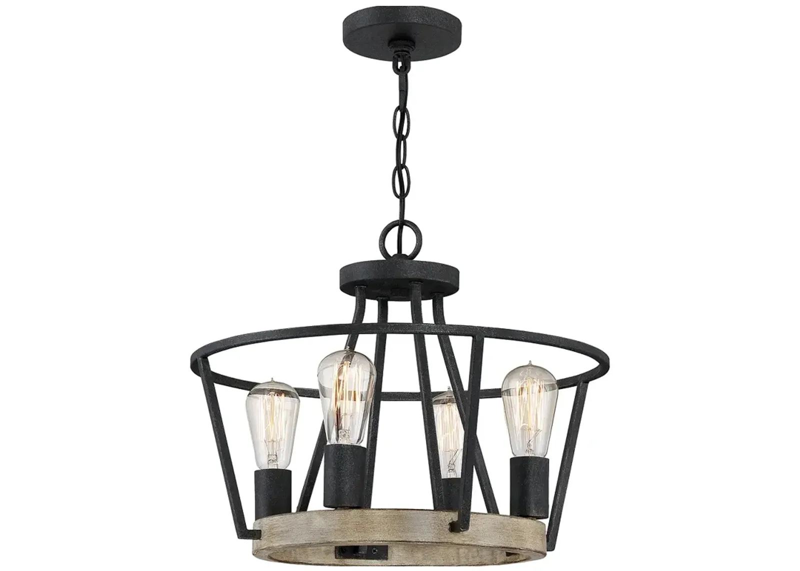 Brockton 4-Light Grey Ash Pendant