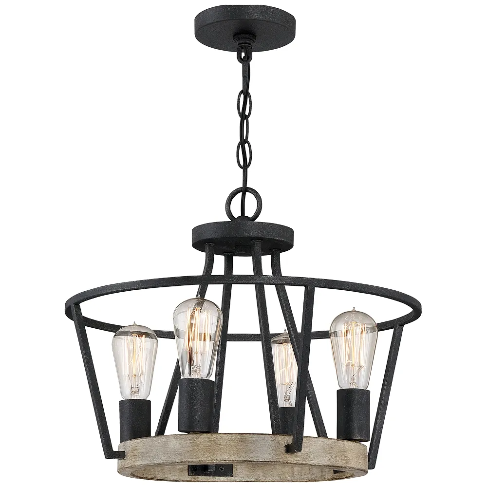 Brockton 4-Light Grey Ash Pendant