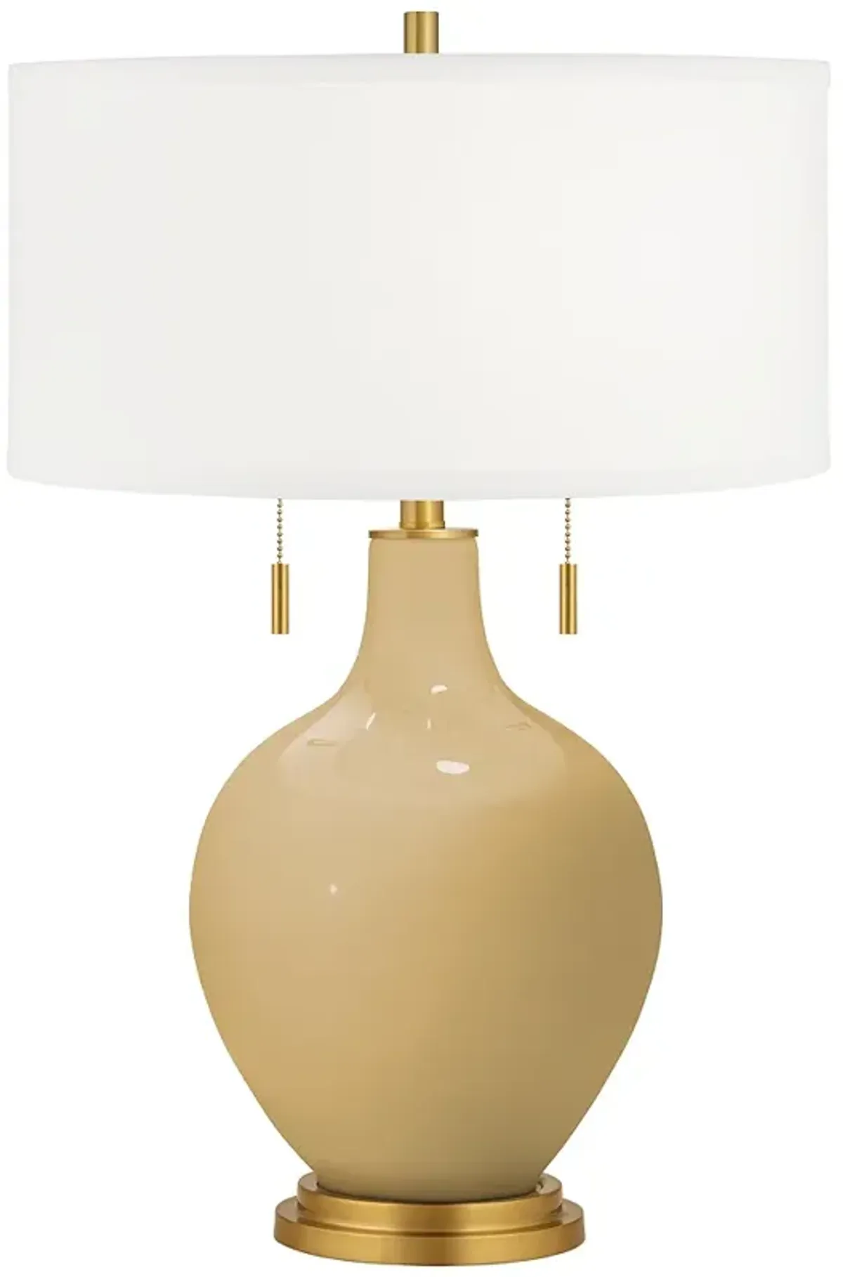 Color Plus Toby Brass 28" High Empire Gold Table Lamp