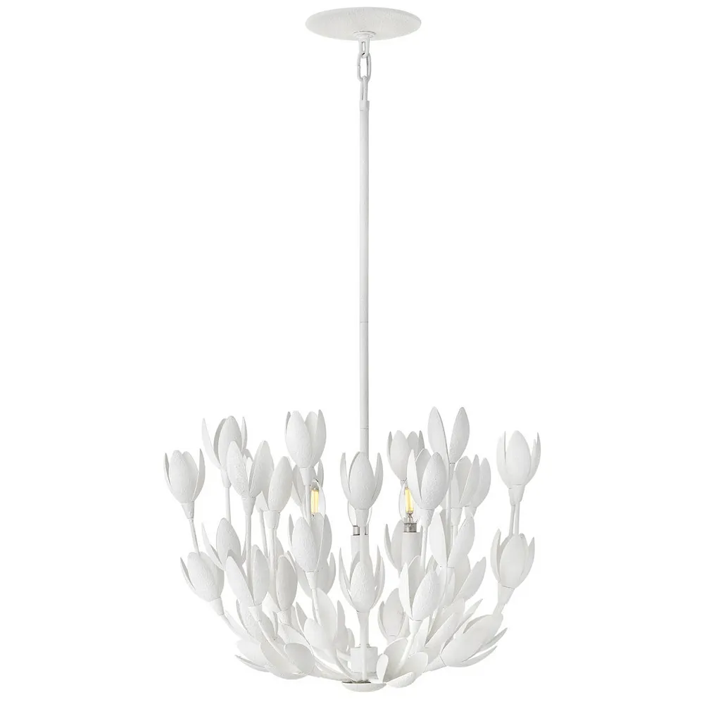 Hinkley Flora 20" Wide Plaster White Flower Chandelier