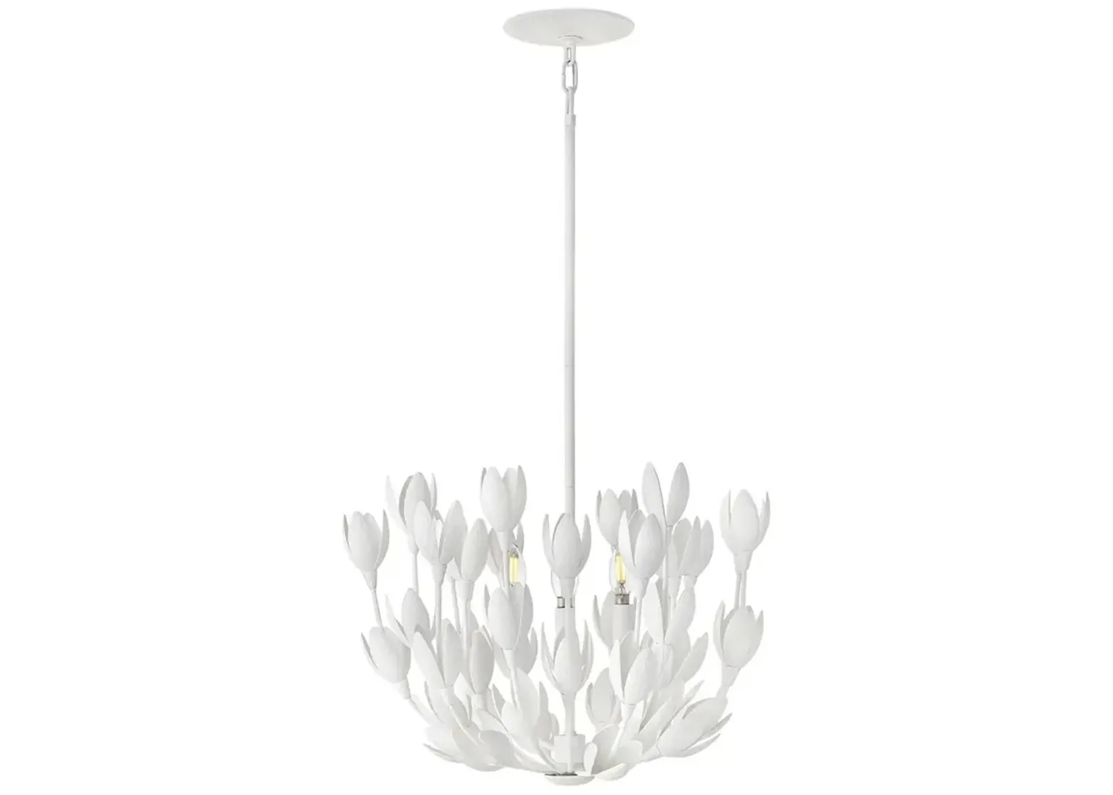 Hinkley Flora 20" Wide Plaster White Flower Chandelier