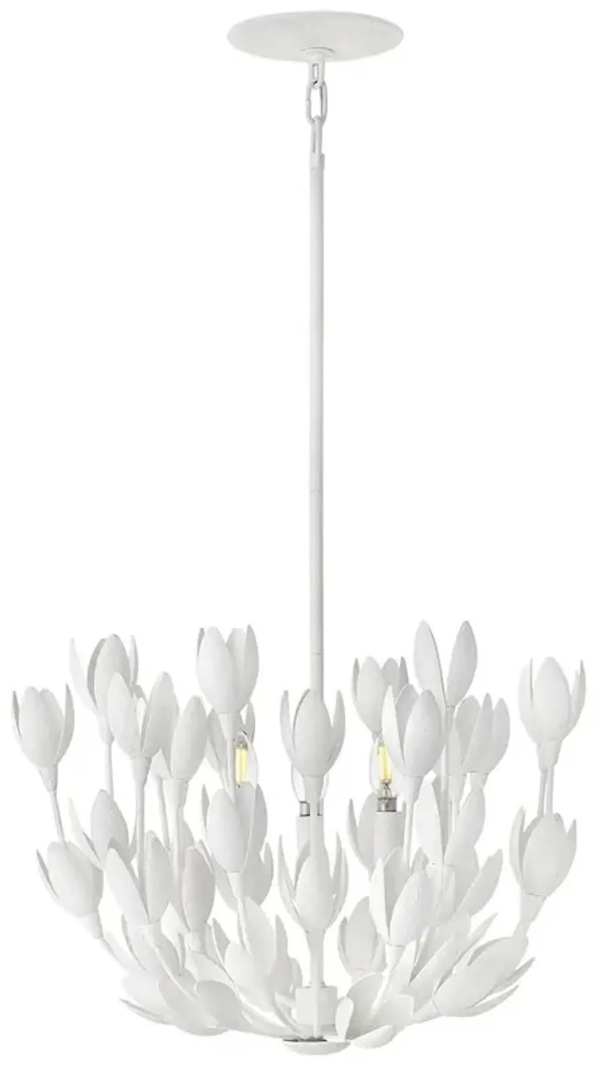 Hinkley Flora 20" Wide Plaster White Flower Chandelier