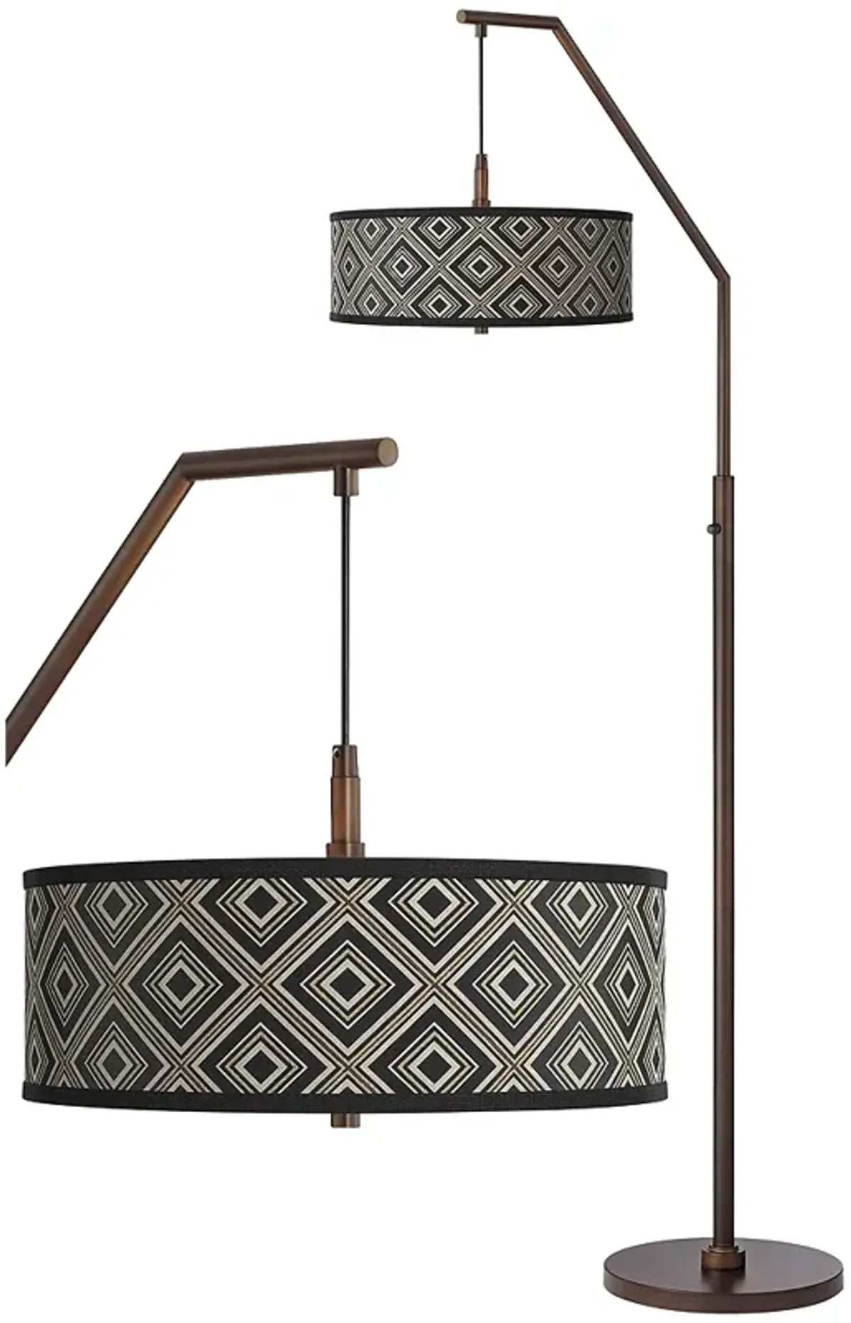 Rhythm Bronze Downbridge Arc Floor Lamp