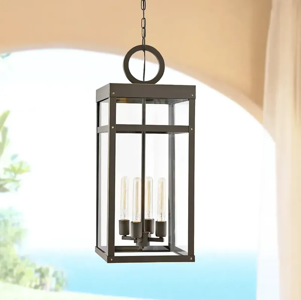 Hinkley Porter 31 1/4" High Oil-Rubbed Bronze Outdoor Hanging Light