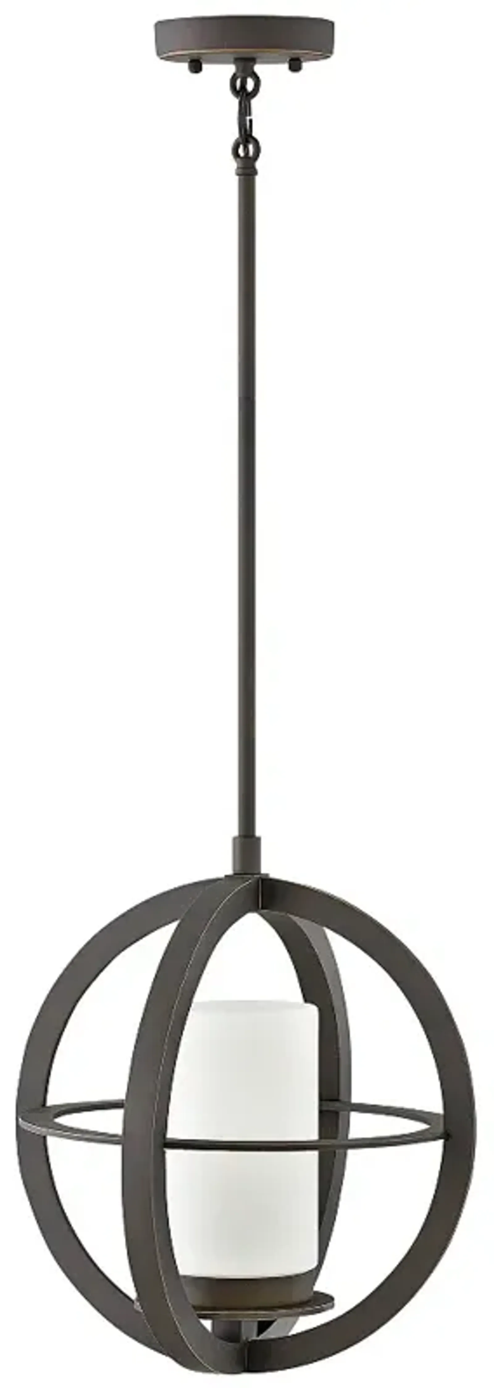 Compass 14 3/4" High Oil-Rubbed Bronze Outdoor Hanging Light