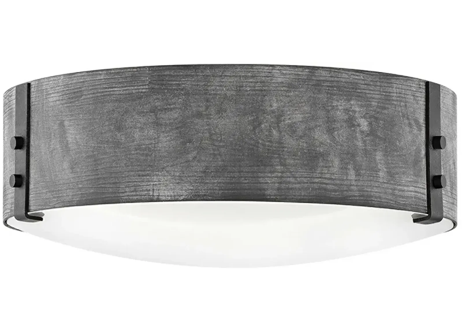 Hinkley Sawyer 15" Wide Aged Zinc Outdoor Ceiling Light