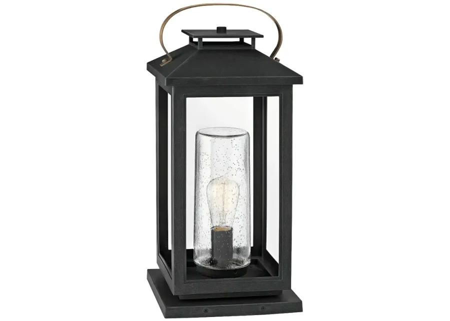 Hinkley Atwater 21 1/2" High Black Glass Outdoor Lantern