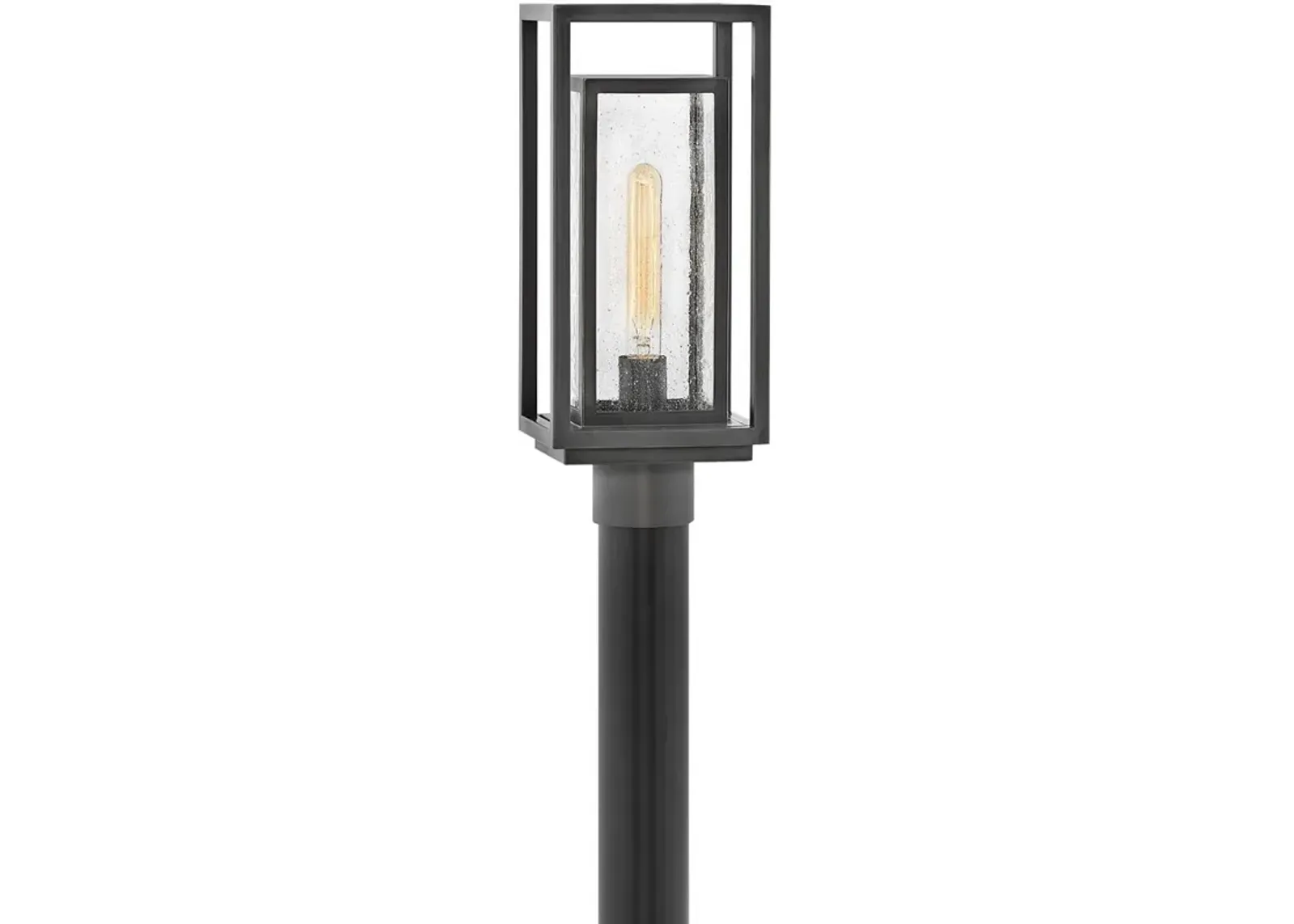 Hinkley Republic 17" High Oil-Rubbed Bronze Modern Outdoor Post Light