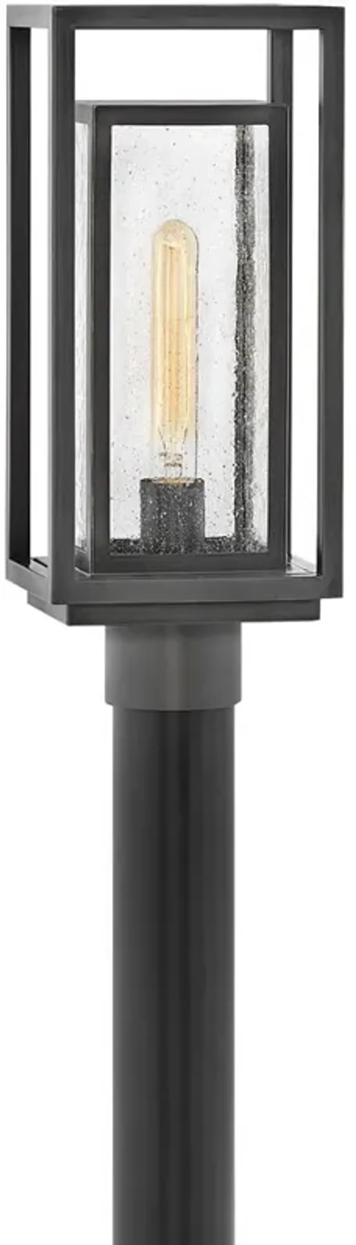 Hinkley Republic 17" High Oil-Rubbed Bronze Modern Outdoor Post Light