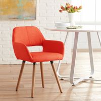 Nelson Orange Fabric Dining Chair