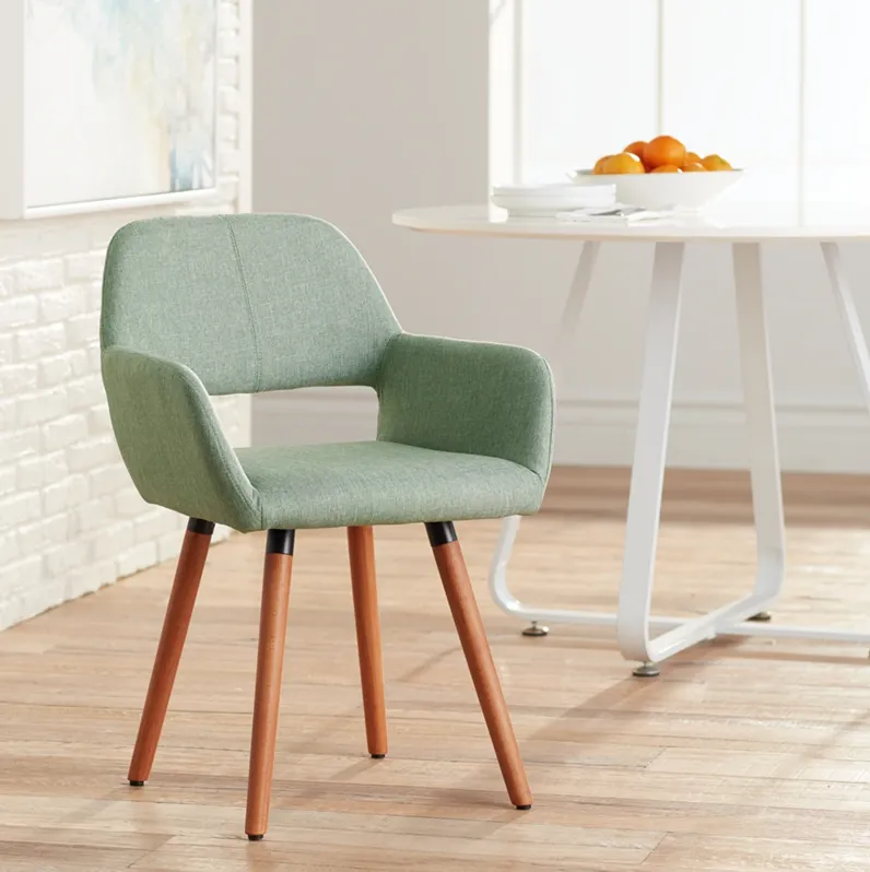 55 Downing Street Nelson Sea Foam Green Mid-Century Modern Dining Chair