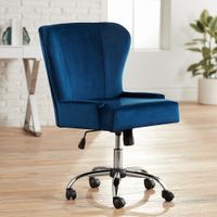 Erin Blue Fabric Adjustable Office Chair