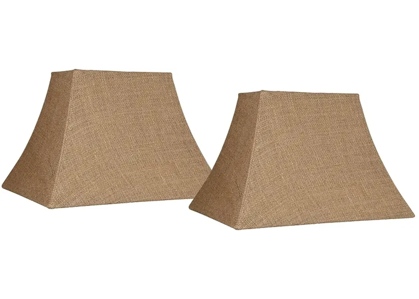 Natural Set of 2 Rectangular Shades 5/8x11/14x10 (Spider)