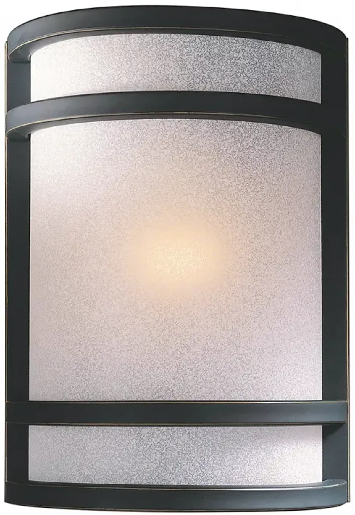 Bronze With French Scavo Glass 9 1/2" High Wall Sconce