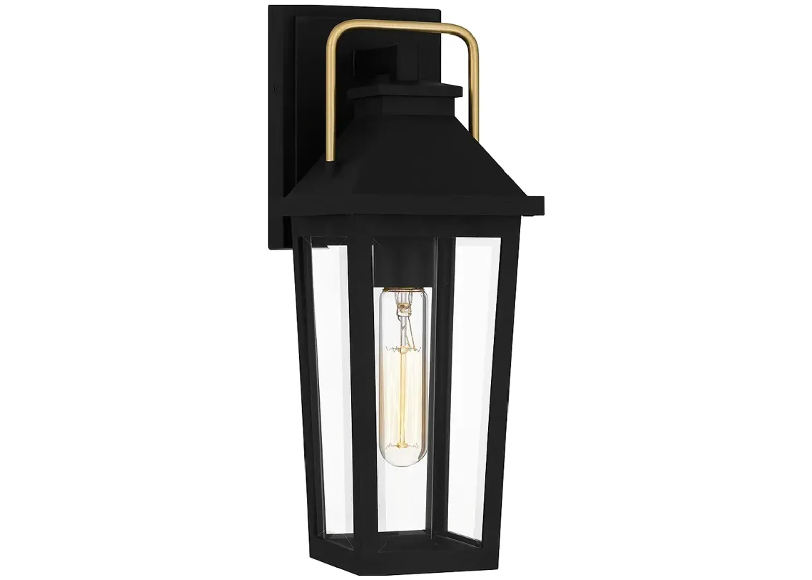 Buckley 1-Light Matte Black Outdoor Wall Lantern