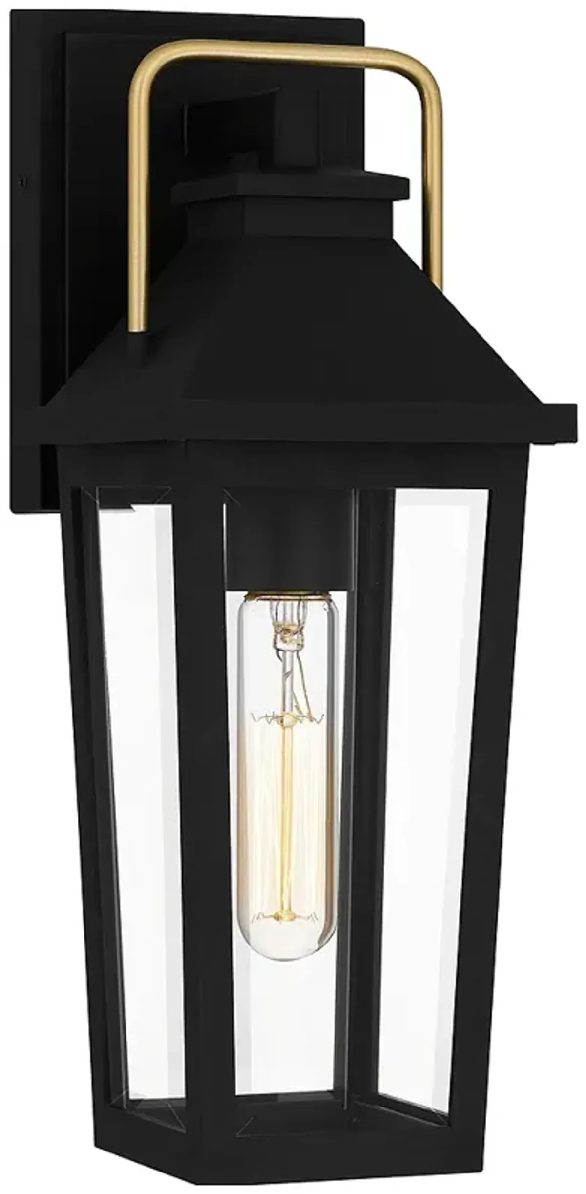 Buckley 1-Light Matte Black Outdoor Wall Lantern