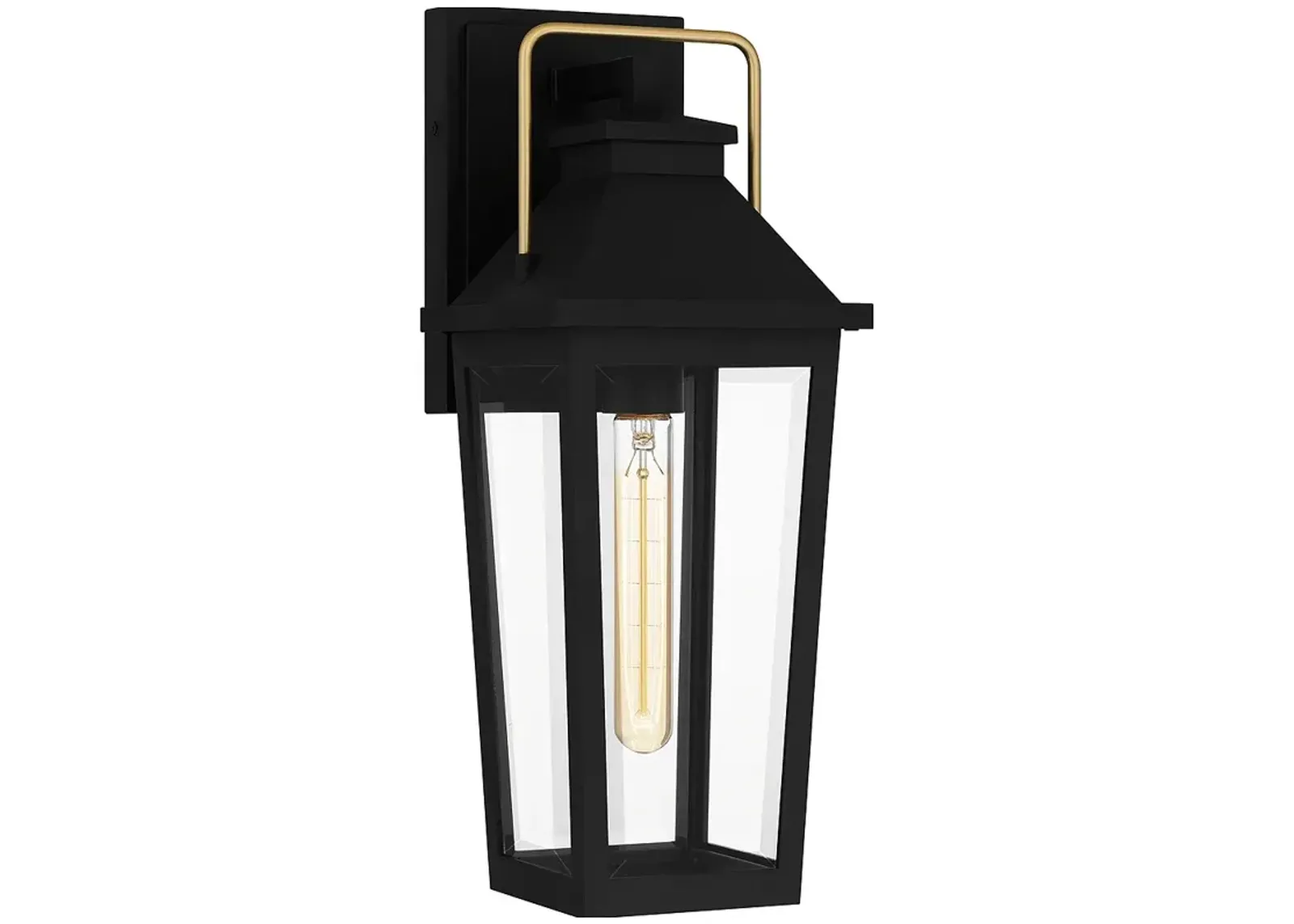 Buckley 1-Light Matte Black Outdoor Wall Lantern